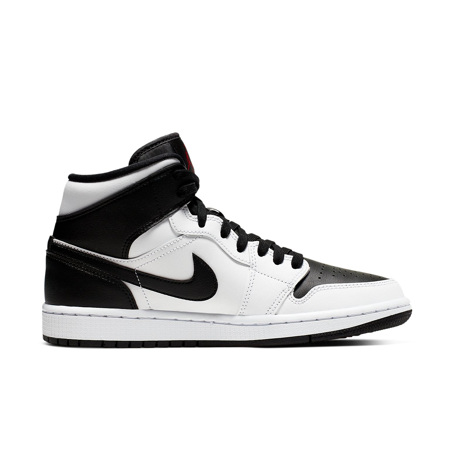 (WMNS) Air Jordan 1 Mid 'White Black' BQ6472-101