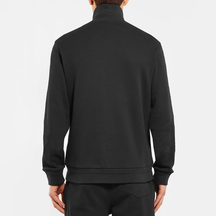 Moncler Maglia Logo Zipper Jacket For Men Black E209184286008098U-999