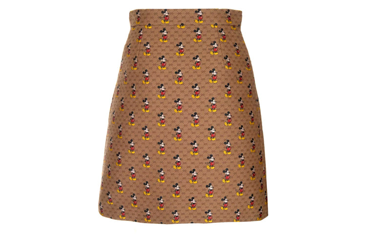 (WMNS) Gucci x Disney GG Mickey Mouse Skirt For Brown 602249-Z8AHJ-9549