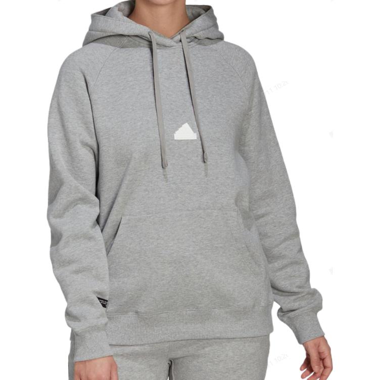 (WMNS) adidas Oversized Hooded Sweatshirt 'Grey' HG4358