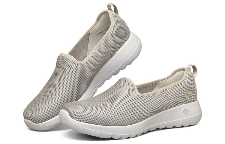 (WMNS) Skechers Go Walk Joy Slip-On Shoes Gray/Chestnut 124186-TPE