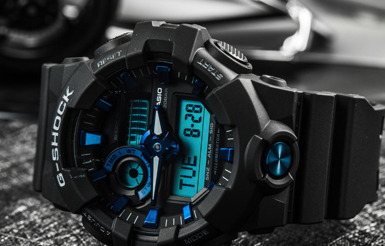 CASIO G-Shock Analog-Digital 'Black Blue' GA-710B-1A2PR
