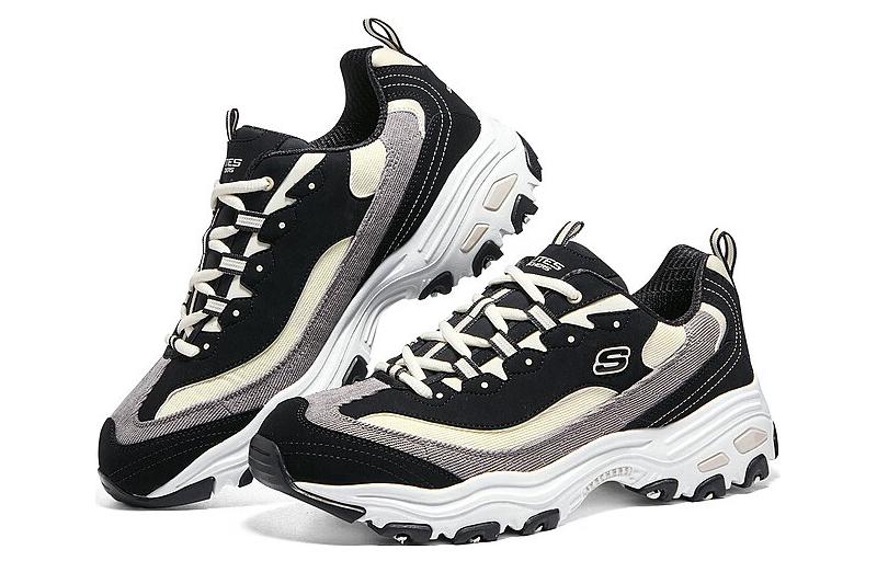 (WMNS) Skechers D'Lites 1.0 'Black' 149906-BKNT