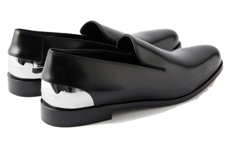 Alexander McQueen Armadillo 95 Leather Ankle Strap Pumps 'Black' 778158WIES41081