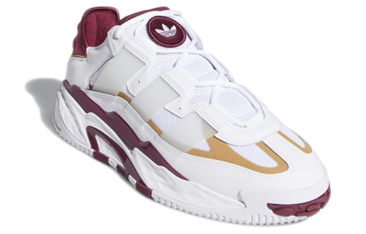 adidas originals Niteball Wear-Resistant Retro Basketball Shoes White Red Unisex 'White Red' S24141