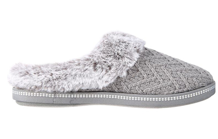 (WMNS) Skechers Cozy Campfire Mule 'Grey' 167225-GRY