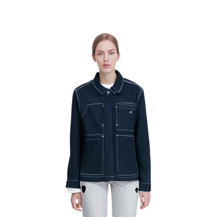 (WMNS) Converse Indigo Chore Denim Coat Asia Sizing 'Blue' 10026052-A01