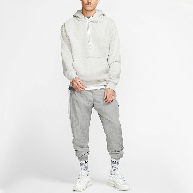 Men's Nike Fleece Hooded Pullover Gray CD6393-051
