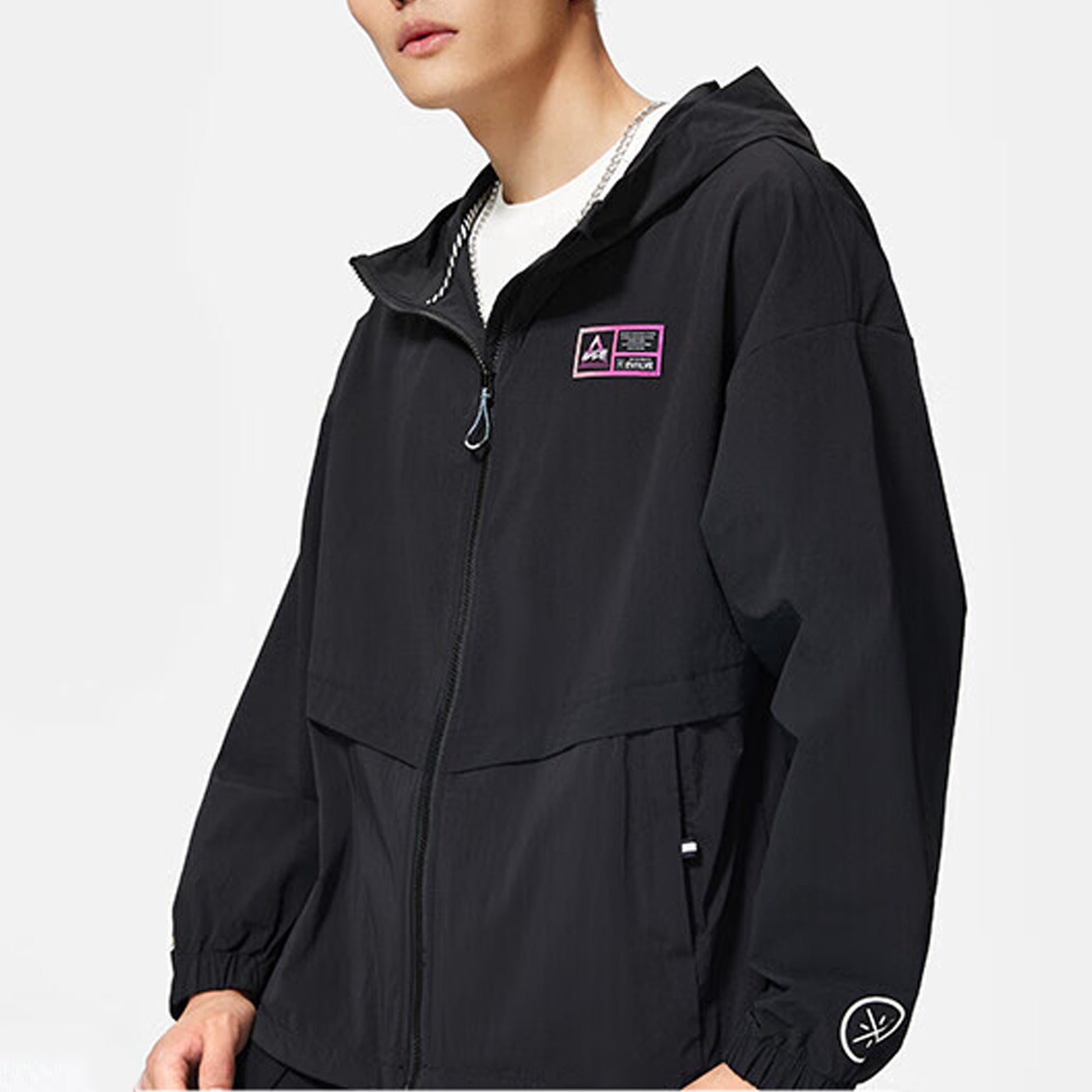 Li-Ning Way Of Wade Graphic Full Zip Hooded Jacket 'Black' AFDS797-1