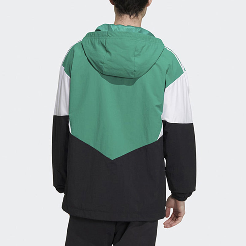 adidas Neo Essentials Woven Jackets 'Green Black' HM2004