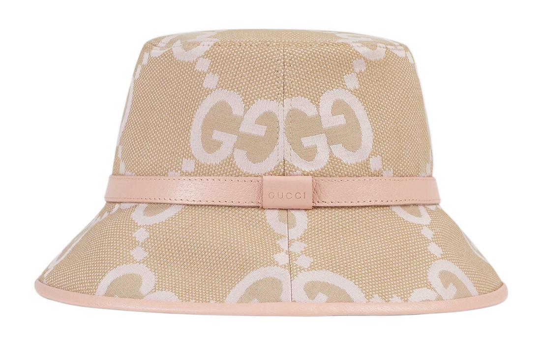 (WMNS) Gucci Jumbo GG Bucket Hat 'Beige Light Pink' 730336-3HAPT-8872
