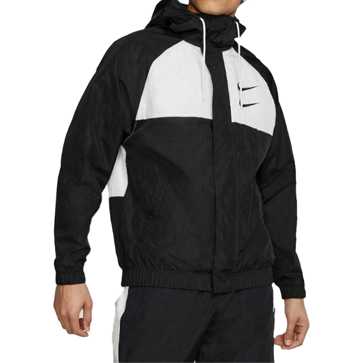 Nike Sportswear Swoosh Men's Woven Hooded Jacket Black CJ4888-011