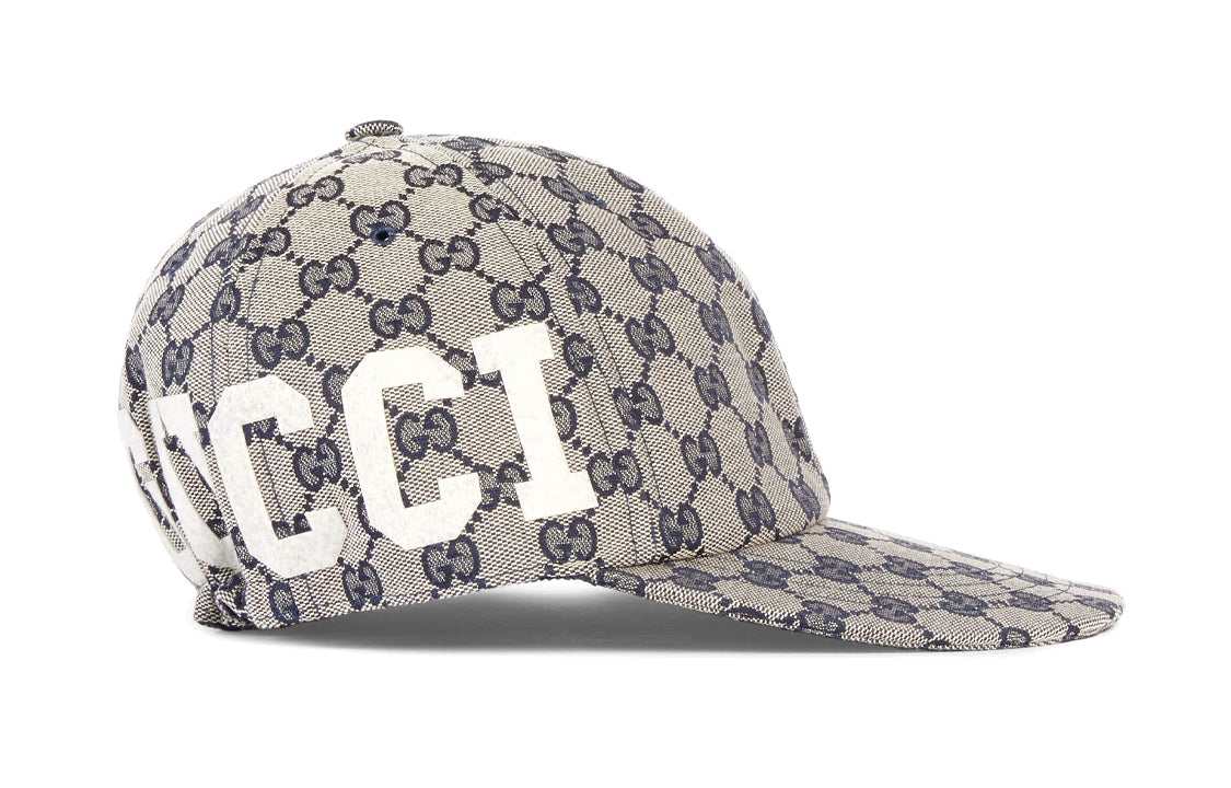 (WMNS) Gucci GG Cotton Canvas Baseball Cap 'Beige Blue' 751400-4HA0L-4077
