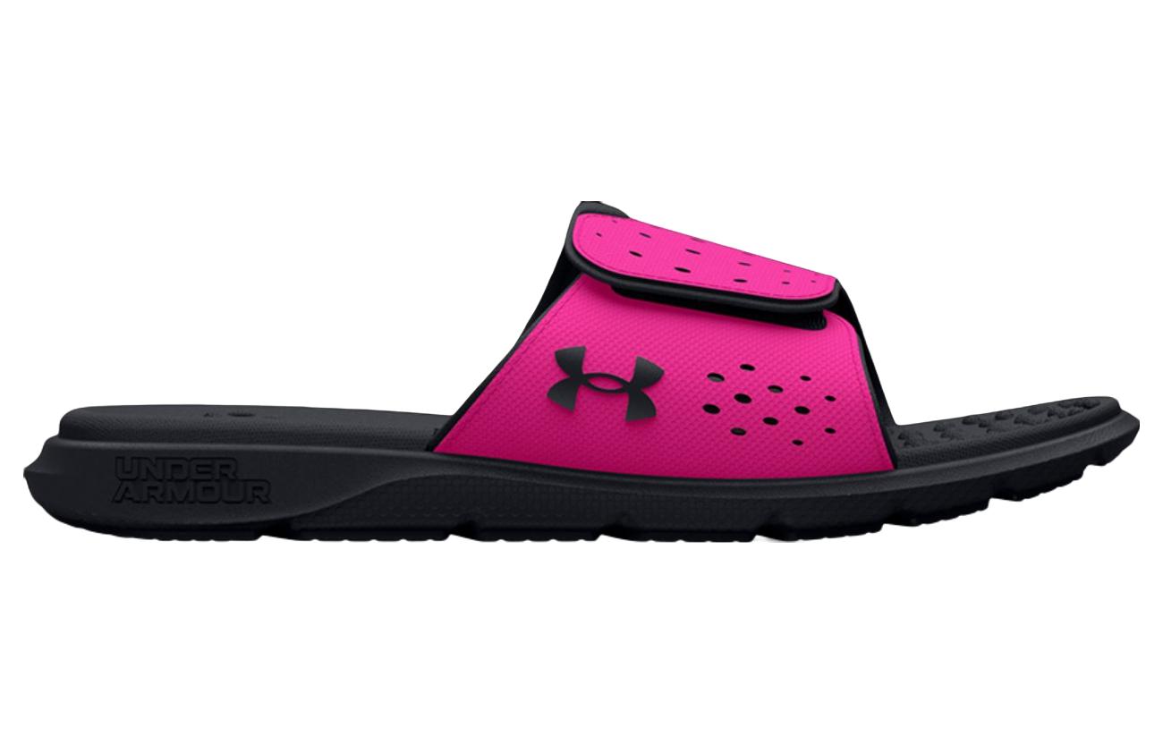 (GS) Under Armour Ignite Pro Slide 'Black Rebel Pink' 3026039-001