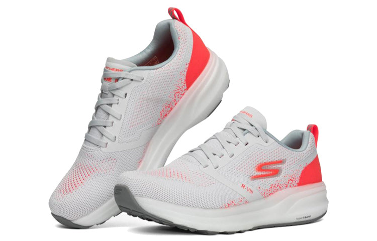 (WMNS) Skechers Go Run Ride 8 Sneakers White/Pink/Grey 15224-LGPK