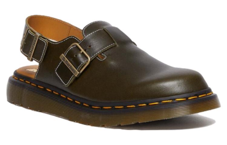 Dr.Martens Jorge Made in England Classic Leather Slingback Mules 'Dark Green' 30939275