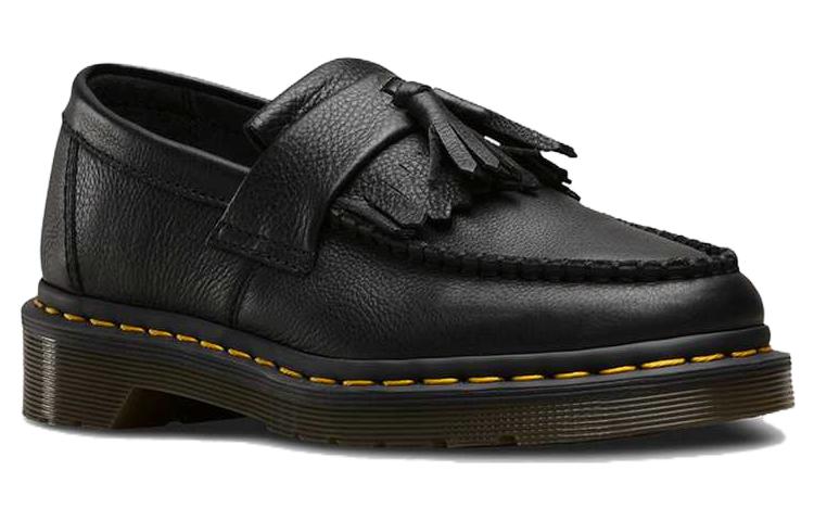 (WMNS) Dr. Martens Adrian Virginia Leather Tassel Loafers 'Black' 22760001