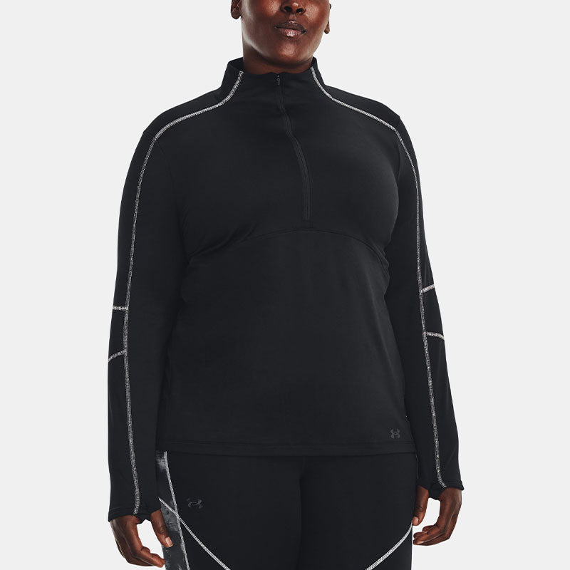 (WMNS) Under Armour Train Cold Weather 1/2 Zip Top 'Black' 1374396-001
