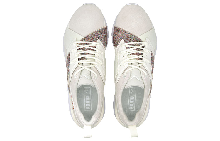 (WMNS) PUMA Muse X-2 Shimmer Sneakers White 372101-02