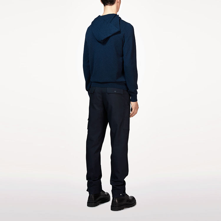 Men's LOUIS VUITTON FW21 Solid Color Zipper Blue 1A31S0
