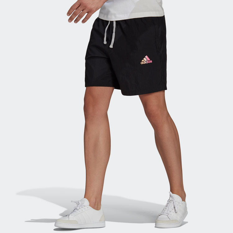 adidas M Favs Q2 Sho Drawstring Loose Sports Shorts Black GK9592