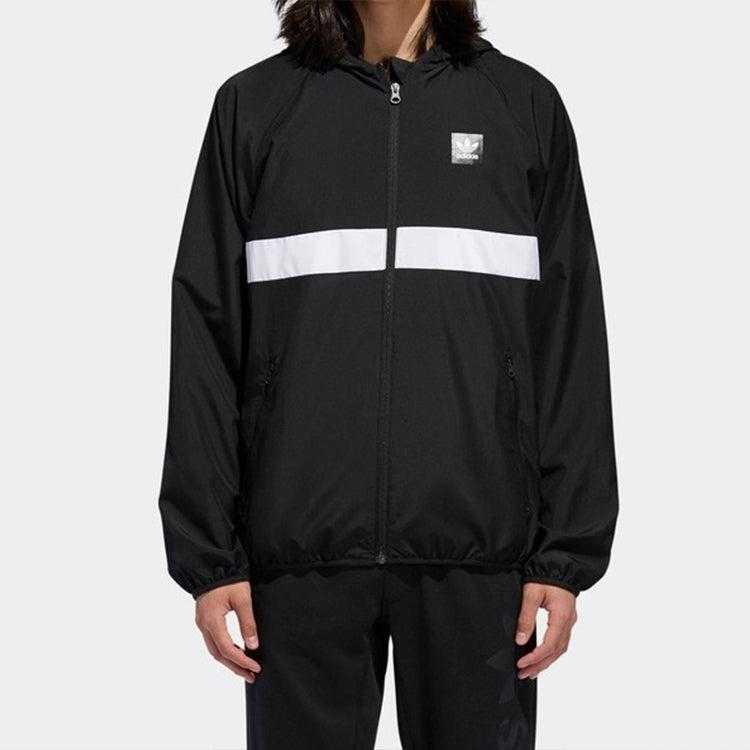 adidas originals Casual Sports Windproof Woven Jacket Black DH3872