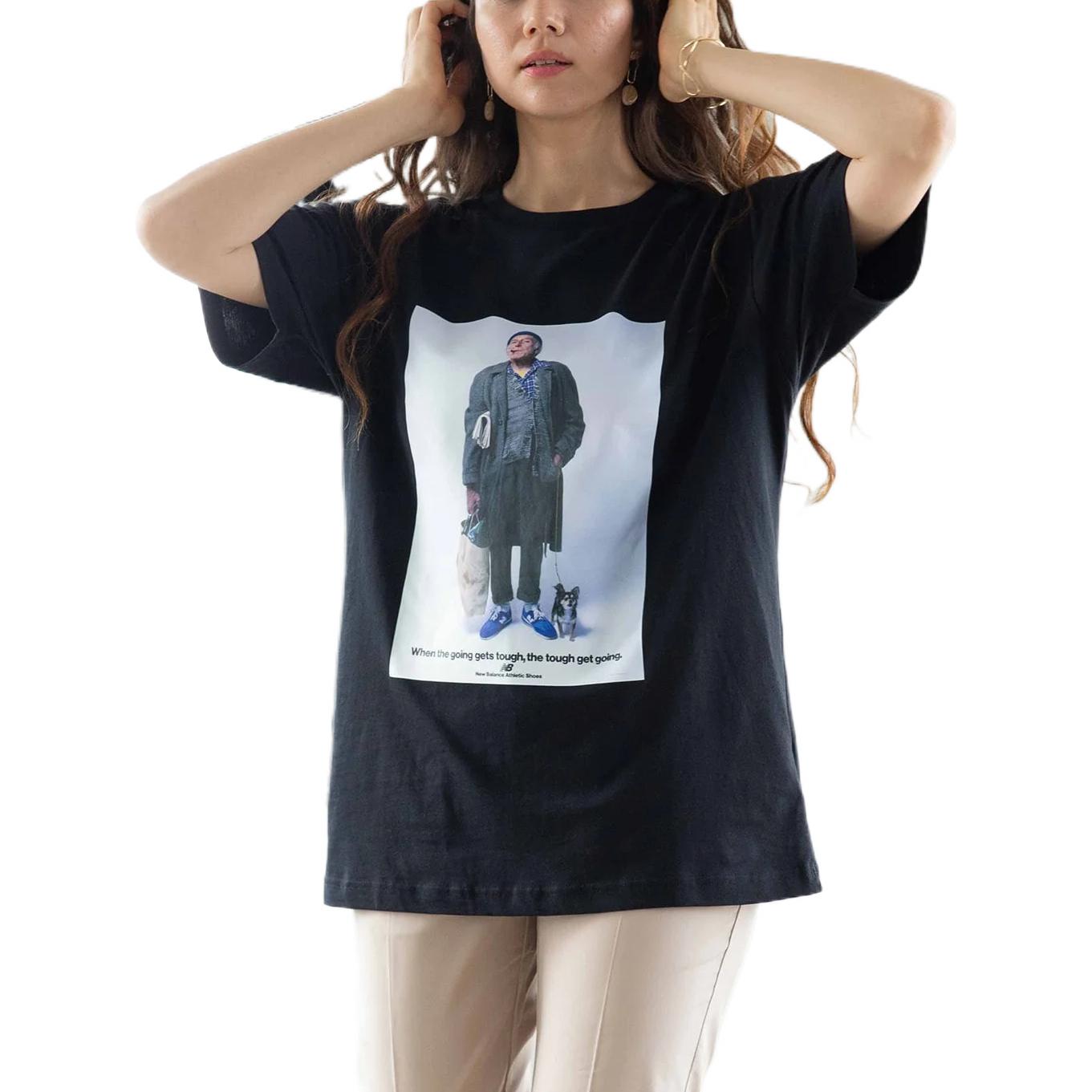 New Balance Essentials Grandpa T-shirt Asia Sizing 'Black' AMT21569-BK