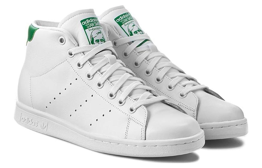 adidas originals Stan Smith Mid 'White Green' S75028