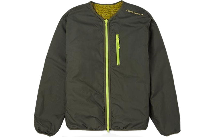 Converse Reversible Polar Fleece Stay Warm logo Jacket Green 10021950-A02