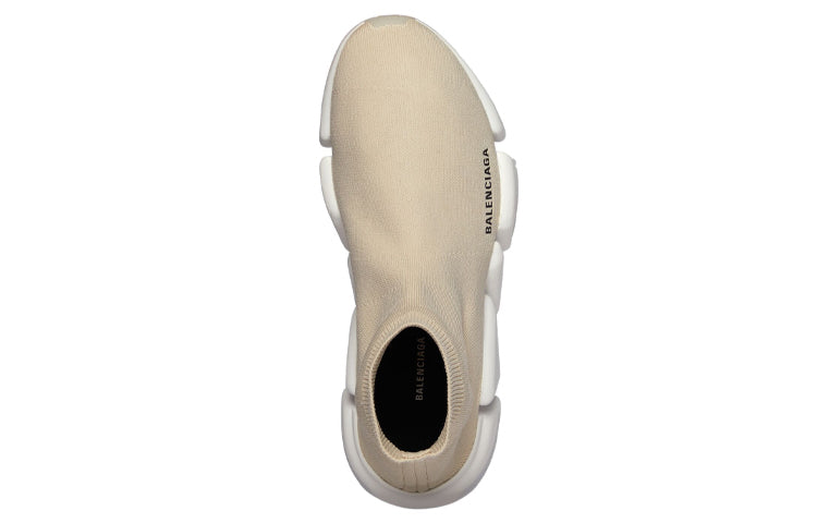(WMNS) Balenciaga Speed 2.0 Trainers 'Rib-Knit Light Beige' 654045W2DI29195