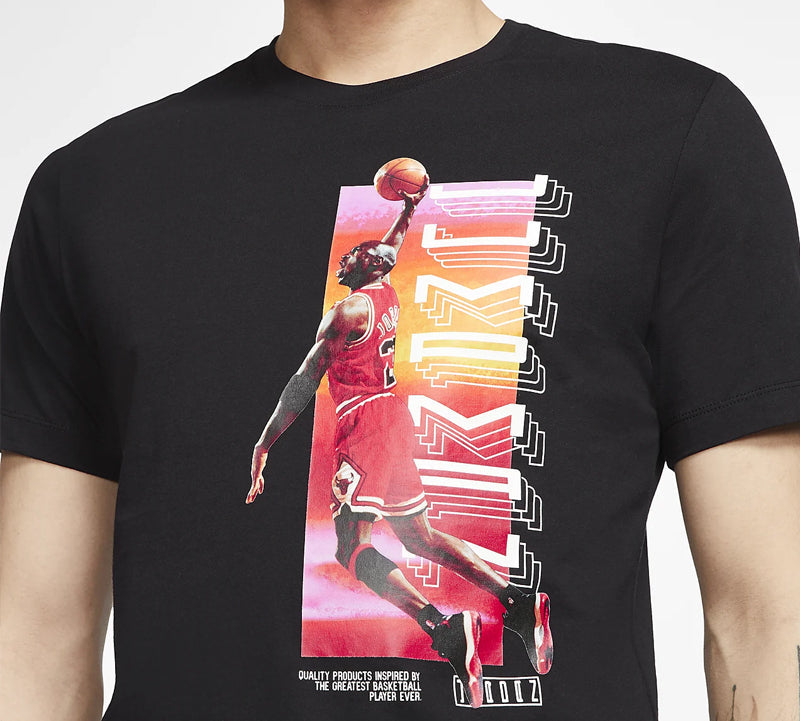 Air Jordan Legacy AJ11 Printing Short Sleeve Black CW0860-010