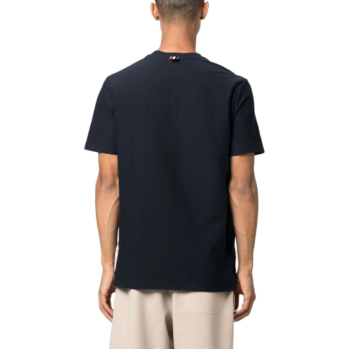 THOM BROWNE Short Sleeve T-Shirt 'Navy' MJS252A-J0138-415