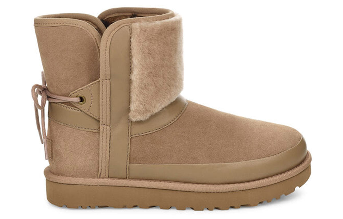 (WMNS) UGG Classic Leopard Lined Bow 'Brown' 1105354-AMP
