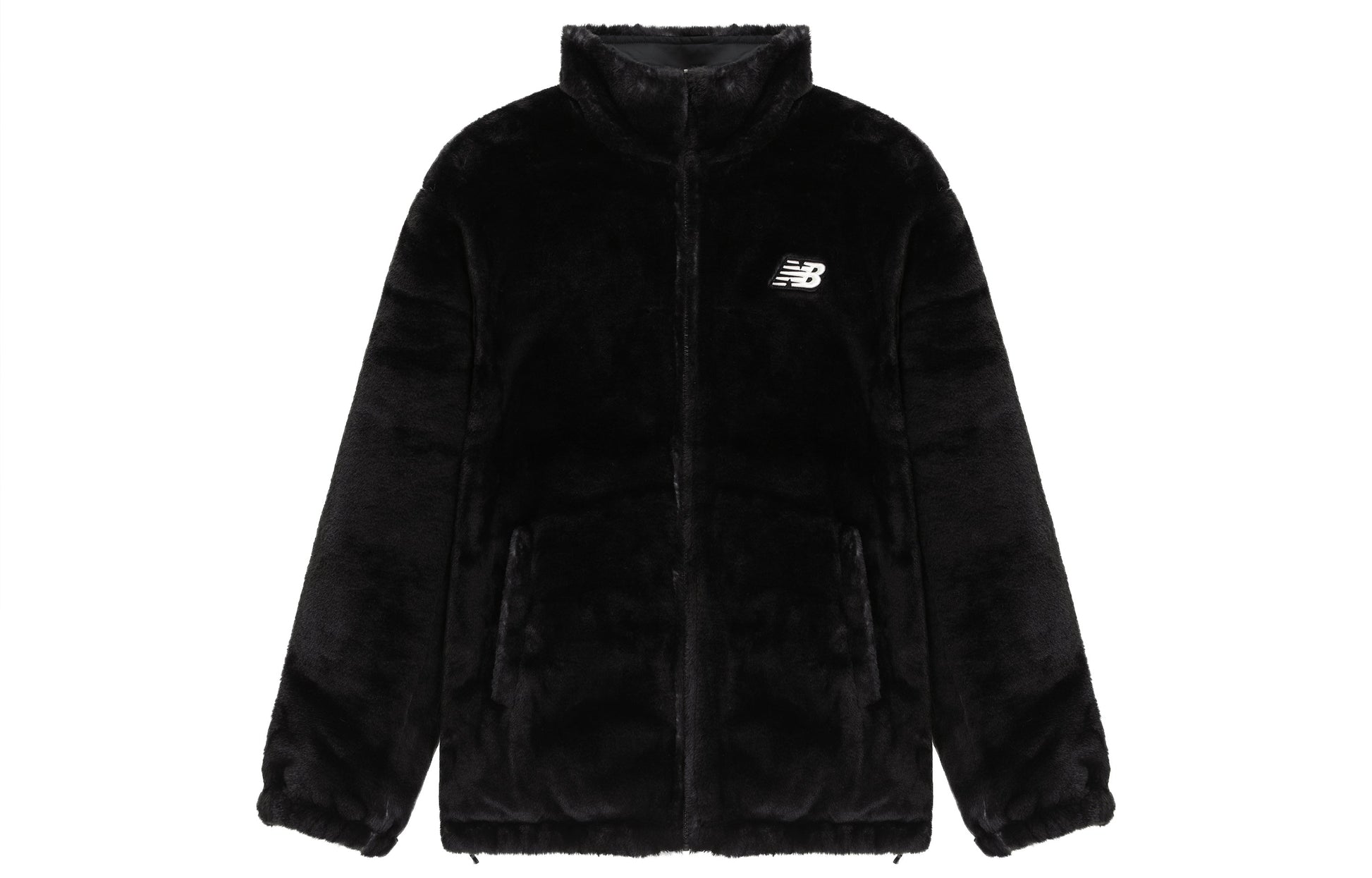 New Balance Logo Windbreaker Jacket Asia Sizing 'Black White' 6DC43783-BK