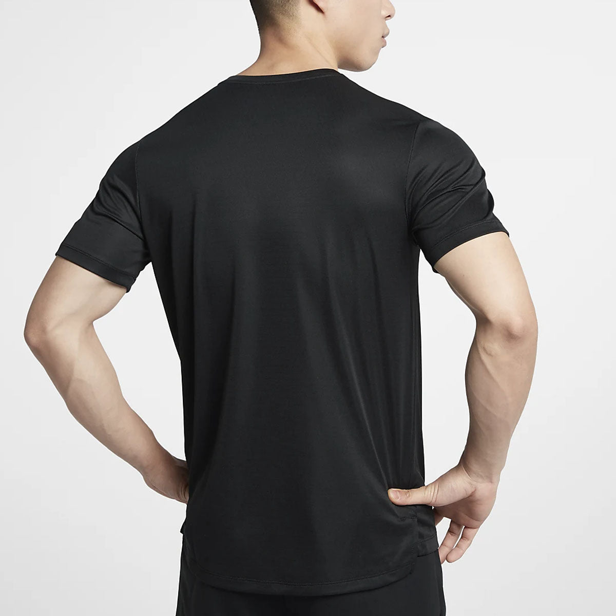 Nike Dri-FIT Miler Short Sleeve Running Top 'Black' CD5731-010