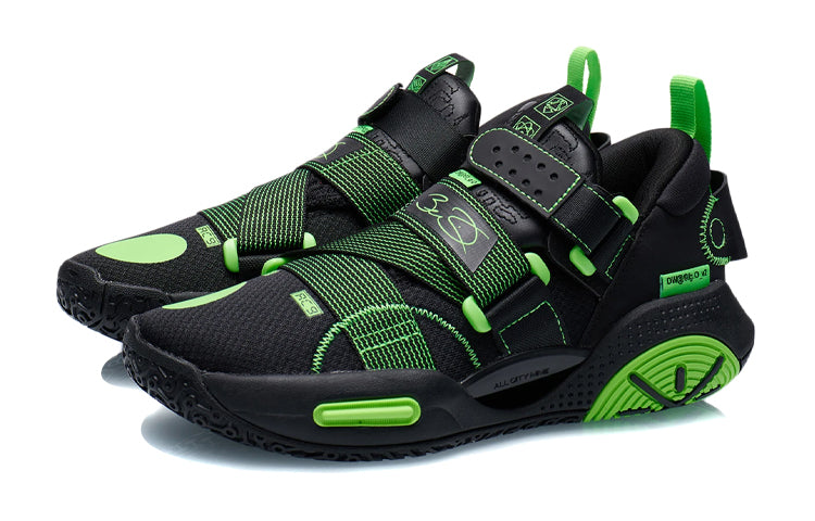(GS) Li-Ning Wade All City 9 V2 'Black Green' ABPR055-7