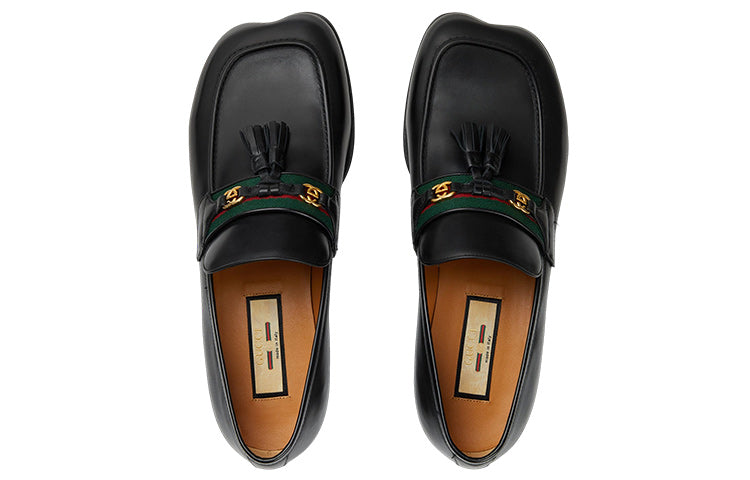 Gucci Tassel Loafers 'Black' 744406-1W610-1066
