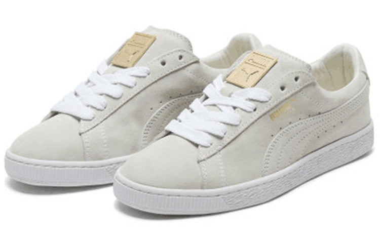 PUMA Suede Classic Metal Badge 'White Team Gold' 370081-02