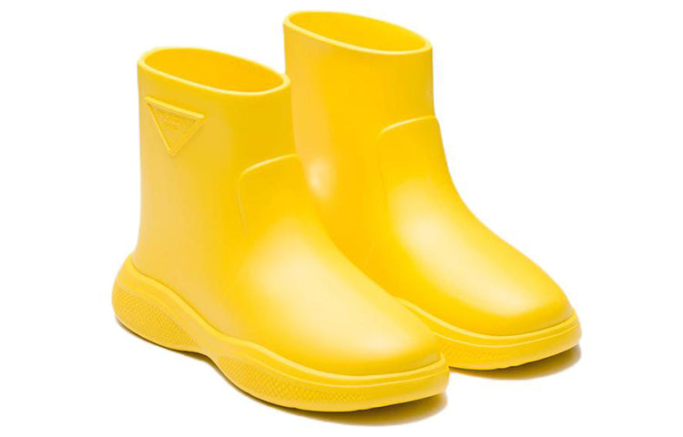 (WMNS) PRADA Triangle Logo Rain Boots 'Yellow' 1T859M_3LKD_F0377_F_025