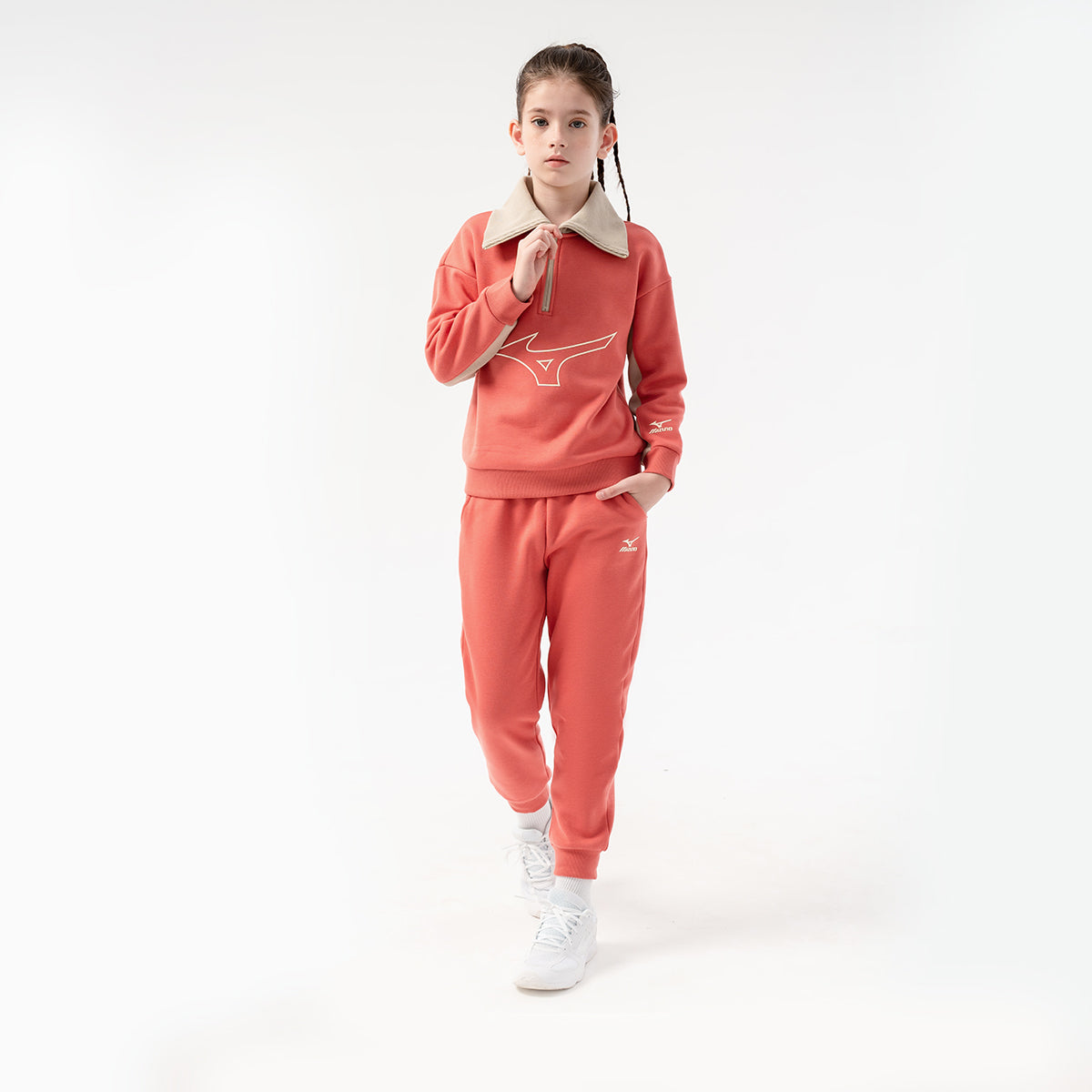 (GS) Mizuno Casual Sportswear Suit 'Pink' 32CG3905