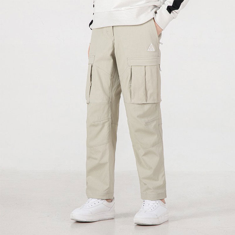 (WMNS) Nike ACG Big Pocket Solid Color Cargo Casual Pants/Trousers White CV0618-145