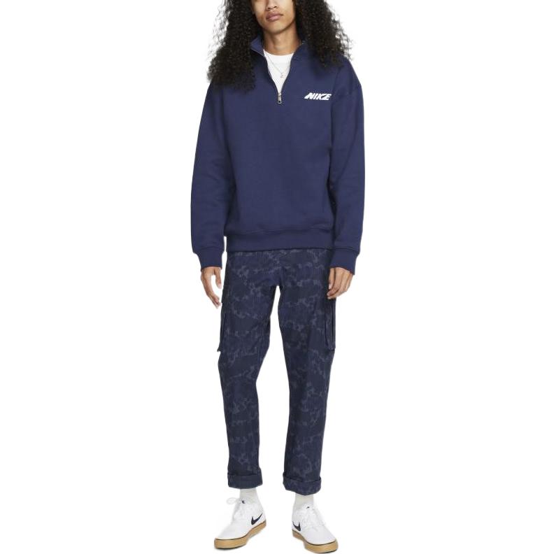 Nike SB 1/2-Zip Fleece Skate Sweatshirt 'Midnight Navy' DX4248-410