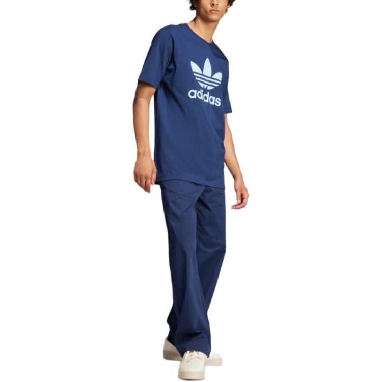 adidas Adicolor Trefoil T-Shirt Asia Sizing 'Navy' JP2549