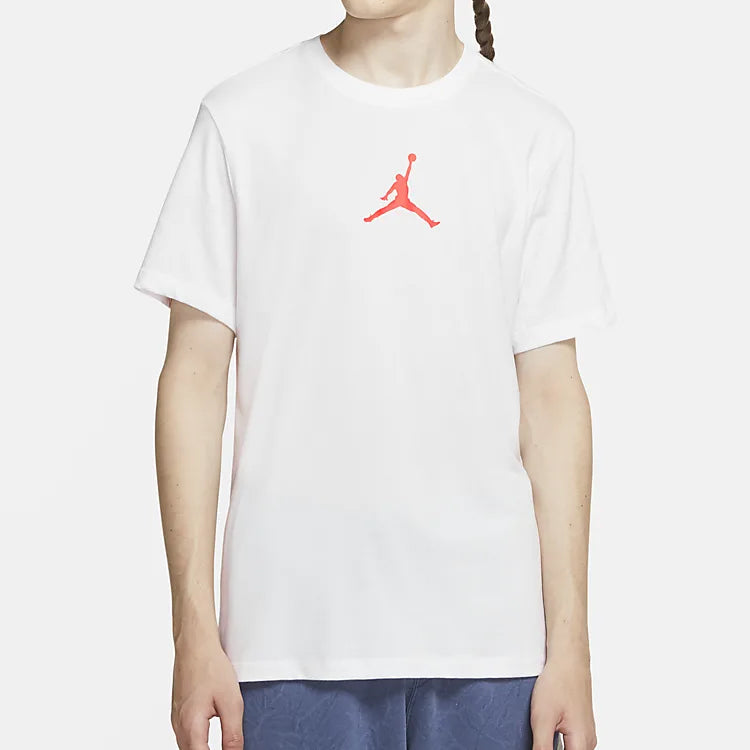 Air Jordan Jumpman Dfct Ss Crew Round-neck Short-sleeve Tee Men White CW5191-100