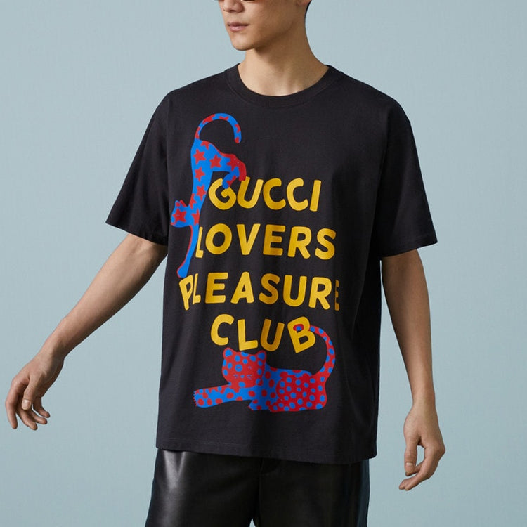 Gucci Cotton Jersey T-Shirt With Print 'Black' 616036-XJFWP-1142
