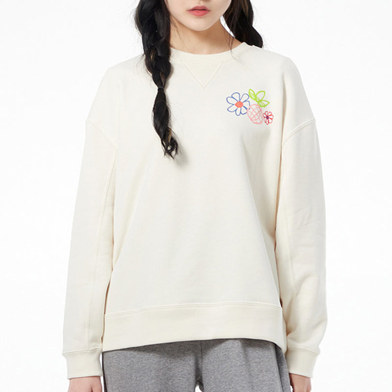 (WMNS) adidas Adicolor Essentials Sweatshirt 'White' GP3493