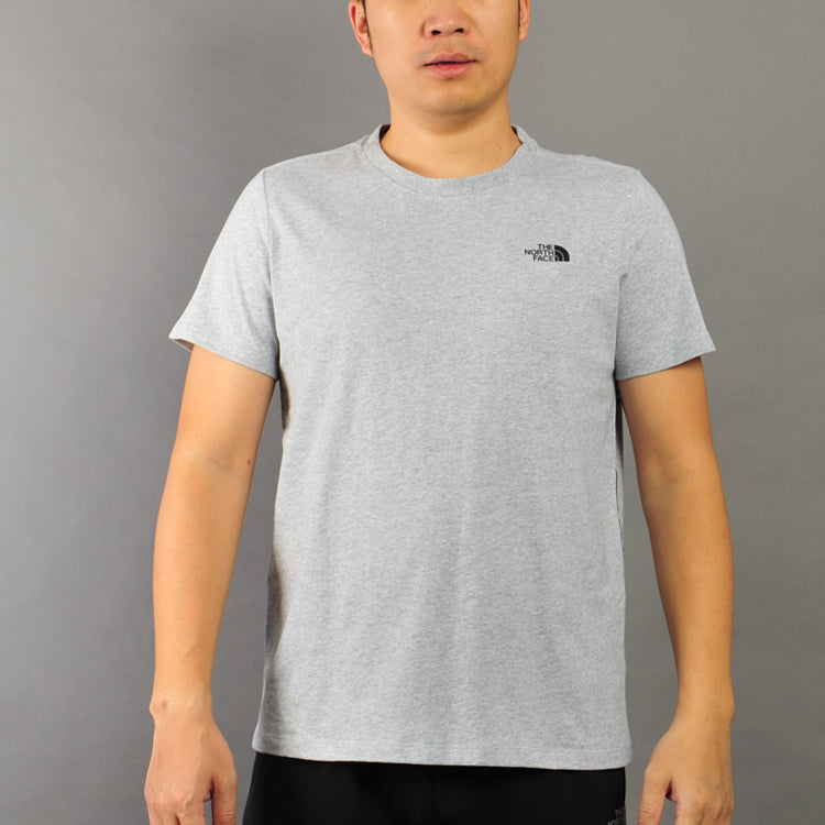 Men's THE NORTH FACE SS20 Geometry Pattern Logo Short Sleeve Gray 4998-DYX
