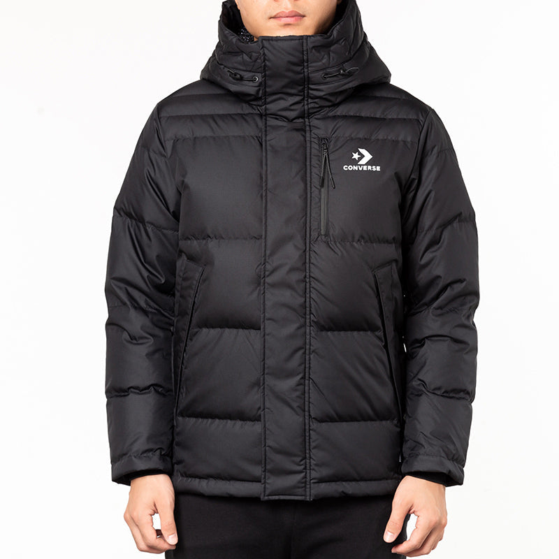 Men's Converse Outdoor With Down Feather Jacket Black 10019321-A02