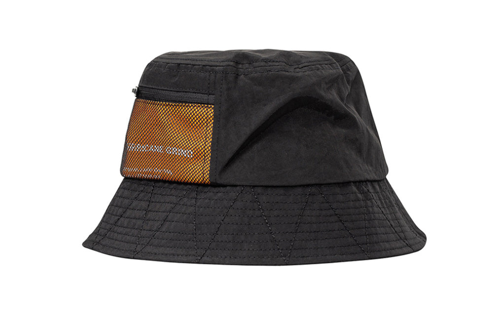 FILA X FUSION Patch Logo Fisherman's hat Black T13U033202F