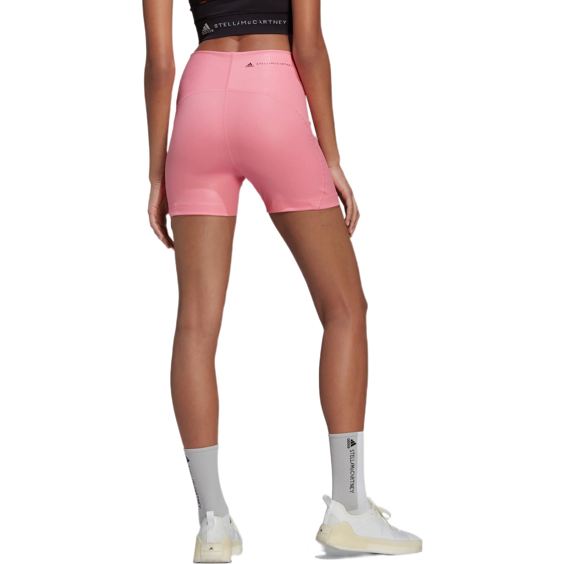(WMNS) adidas by Stella McCartney TrueStrength Yoga Short Legging Asia Sizing 'Pink' HB6061